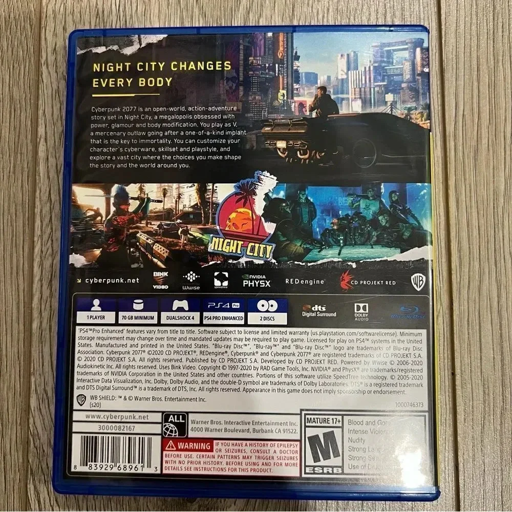 PS4 CYBER Punk 2077 Game